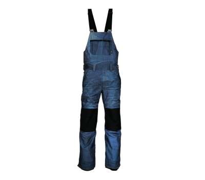 Штаны для сноуборда 17-18 686 Men's Hot Lap Insulated Bib - Indigo Denim