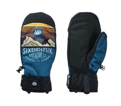 Сноубордические варежки 686 20/21 Mountian Mitt Blue Storm