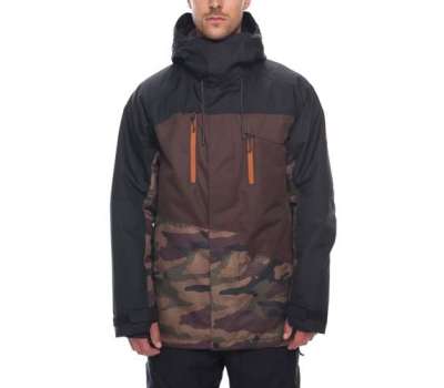 Сноубордическая куртка 686 Geo Insulated Dark Camo Colorblock