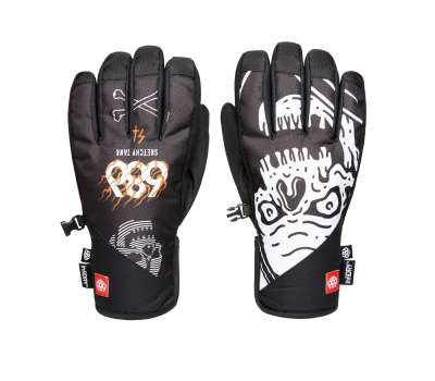 Сноубордические перчатки 686 21/22 Ruckus Pipe Sketchy Tank Skull