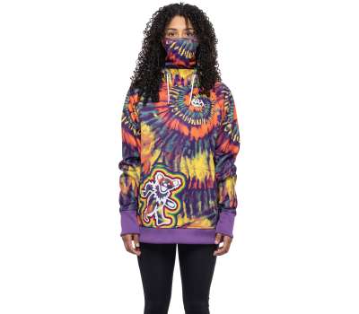 Худи 686 22/23 Woman's Bonded Fleece Pullover Grateful Dead Tie Dye