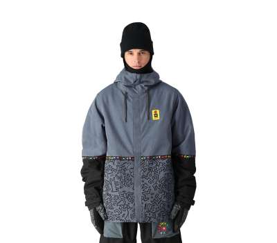 Сноубордическая куртка 686 24/25 Foundation Insulated Keith Haring Denim Colorblock