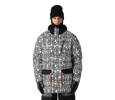 Сноубордическая куртка 686 24/25 Spectra Keith Haring -Keith Haring White Colorblock