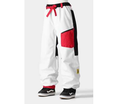 Сноубордические Штаны 686 24/25 Outline KEITH HARING WHITE COLORBLOCK