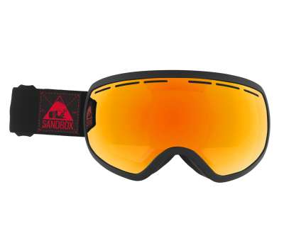 Сноубордическая маска SandBox THE BOSS Black With Red Chrome Lens
