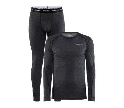 Термобелье мужское  Craft Core Wool Merino Set Black Melange
