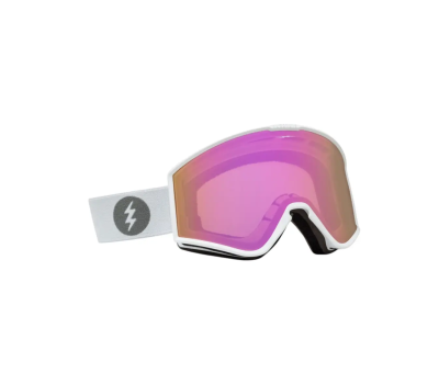Сноубордична маска Electric 24/25 EK1.S -Matte White/ Pink Chrome + LENS