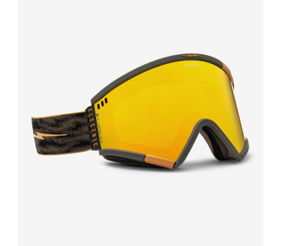 Маска для сноуборда Electric 24/25 ROTECK - Fog Black Gold/Auburn Gold + LENS