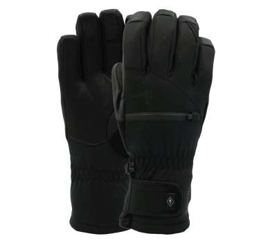 Сноубордичні рукавиці POW 25/26 Cascadia GTX Short Glove - Leather Black