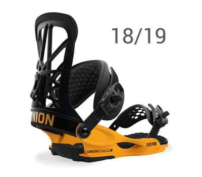 Крепления для сноуборда UNION Flite Pro Black Yellow