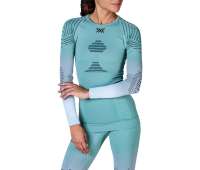 Термобілизна жіноча X-Bionic Invent 4.0 Shirt Saga Green / Light Grey / Optical White