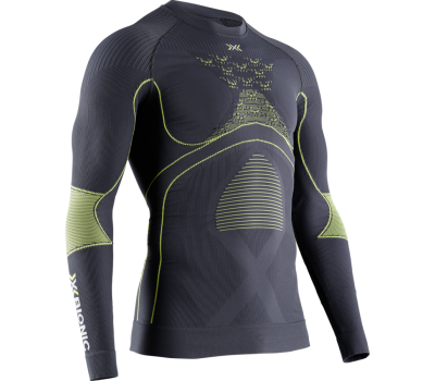 Термокофта мужская X-Bionic Energy Accumulator 4.0 Long Sleeve Charcoal / Yellow