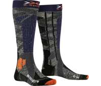 Термоноски X-Socks Ski Rider  4.0 - Stone Grey Melange / Orange