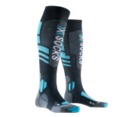 Термоноски X-Socks Snowboard 4.0 - Black / Grey / Teal Blue 